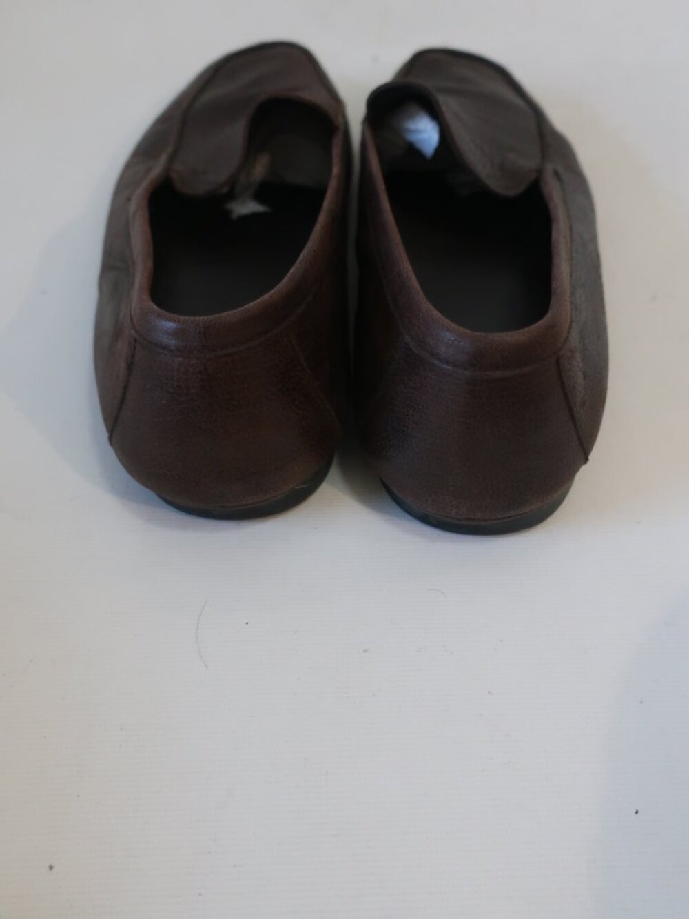 Mens Prada Brown Leather Slip On Loafer Shoes 11 1/2 - Picture 7 of 12